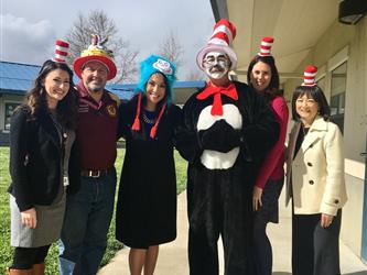 City Councilmember Quirina Orozco visiting Bridgeway Island Elementary.