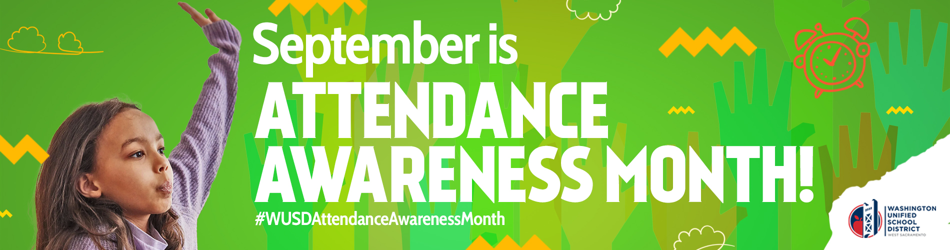Attendance Awareness Month Banner graphic