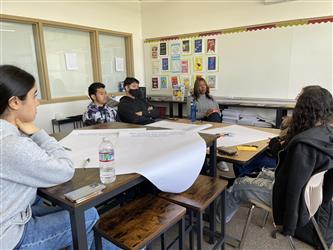 Photo of Superintendents Student Advisory Committee meeting at a school site