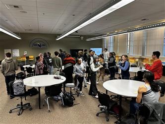 Photo of Superintendents Student Advisory Committee meeting at a school site