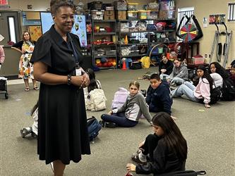 Photo of Superintendents Student Advisory Committee meeting at a school site