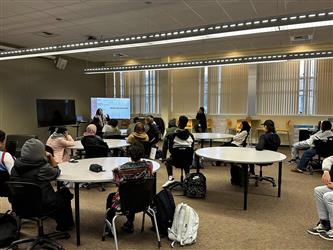Photo of Superintendents Student Advisory Committee meeting at a school site